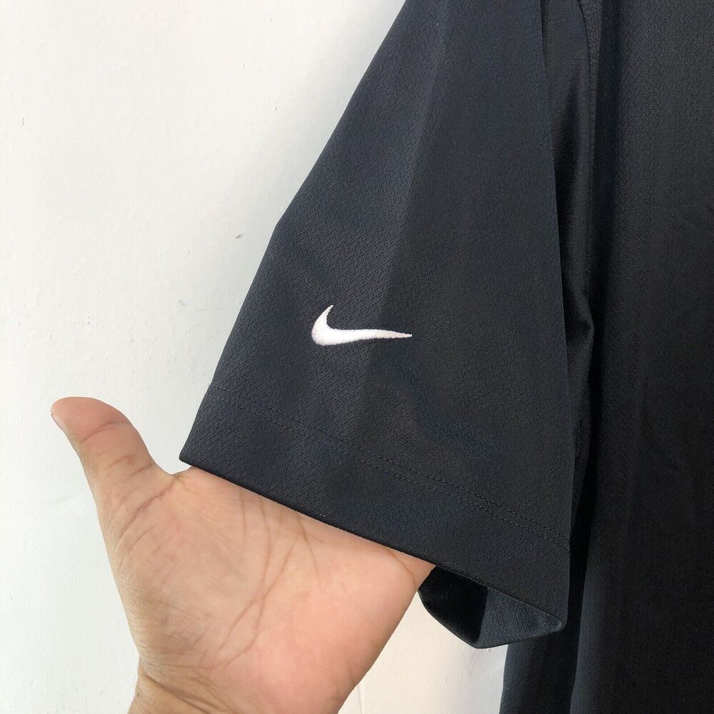 Nike Men Golf Dri-Fit Short Sleeve Polo Shirt Mens Size Large black - Picture 2 of 8